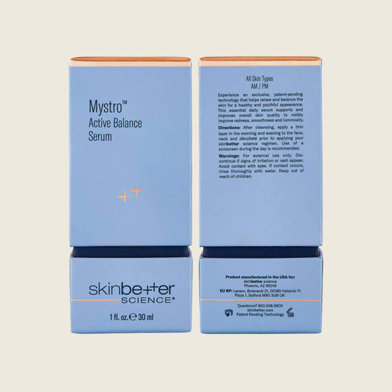 Mystro Active Balance Serum in the Box by Skinbetter Science