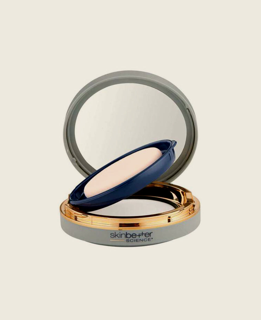 Sunbetter Sheer Compact SPF Powder Opening for Mirror and Powder